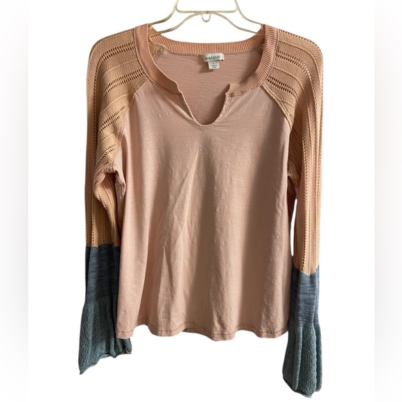 Sundance cozy canyon top multimedia split v neck Large - Picture 1 of 7